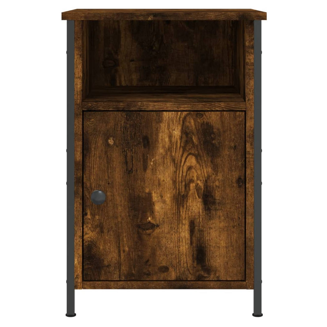 vidaXL Bedside Cabinet Smoked Oak 40x42x60 cm Engineered Wood