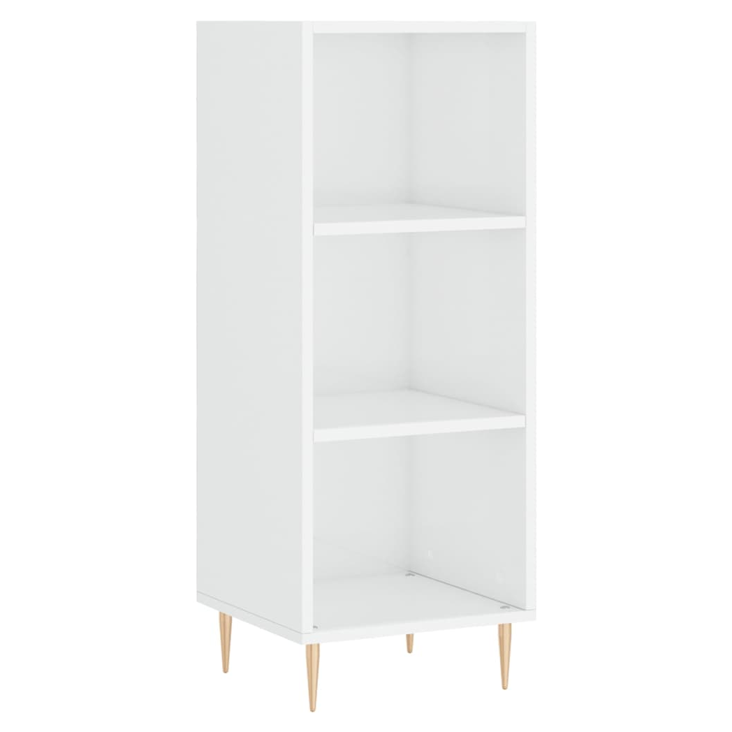 vidaXL Sideboard High Gloss White 34.5x32.5x90 cm Engineered Wood