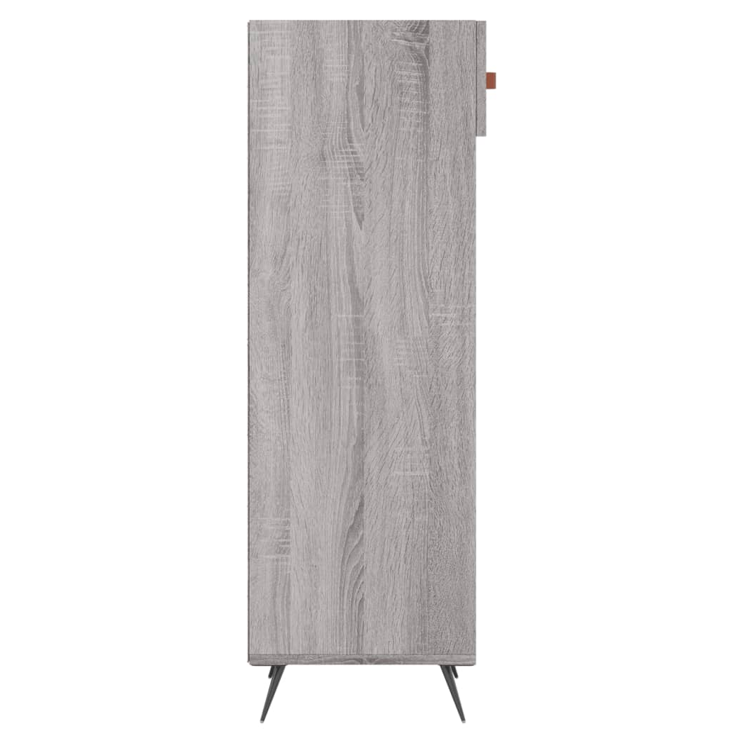 vidaXL Shoe Cabinet Grey Sonoma 30x35x105 cm Engineered Wood