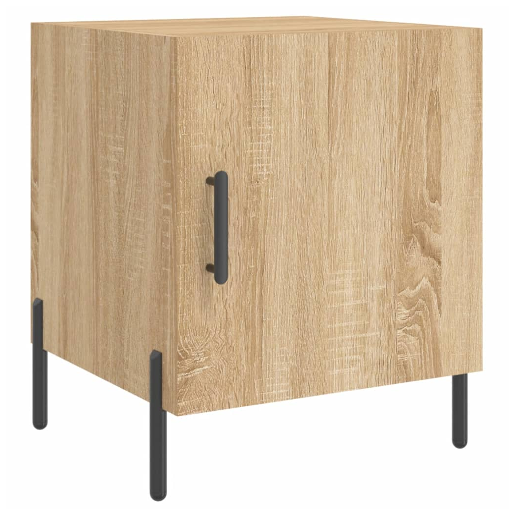 vidaXL Bedside Cabinets 2 pcs Sonoma Oak 40x40x50 cm Engineered Wood