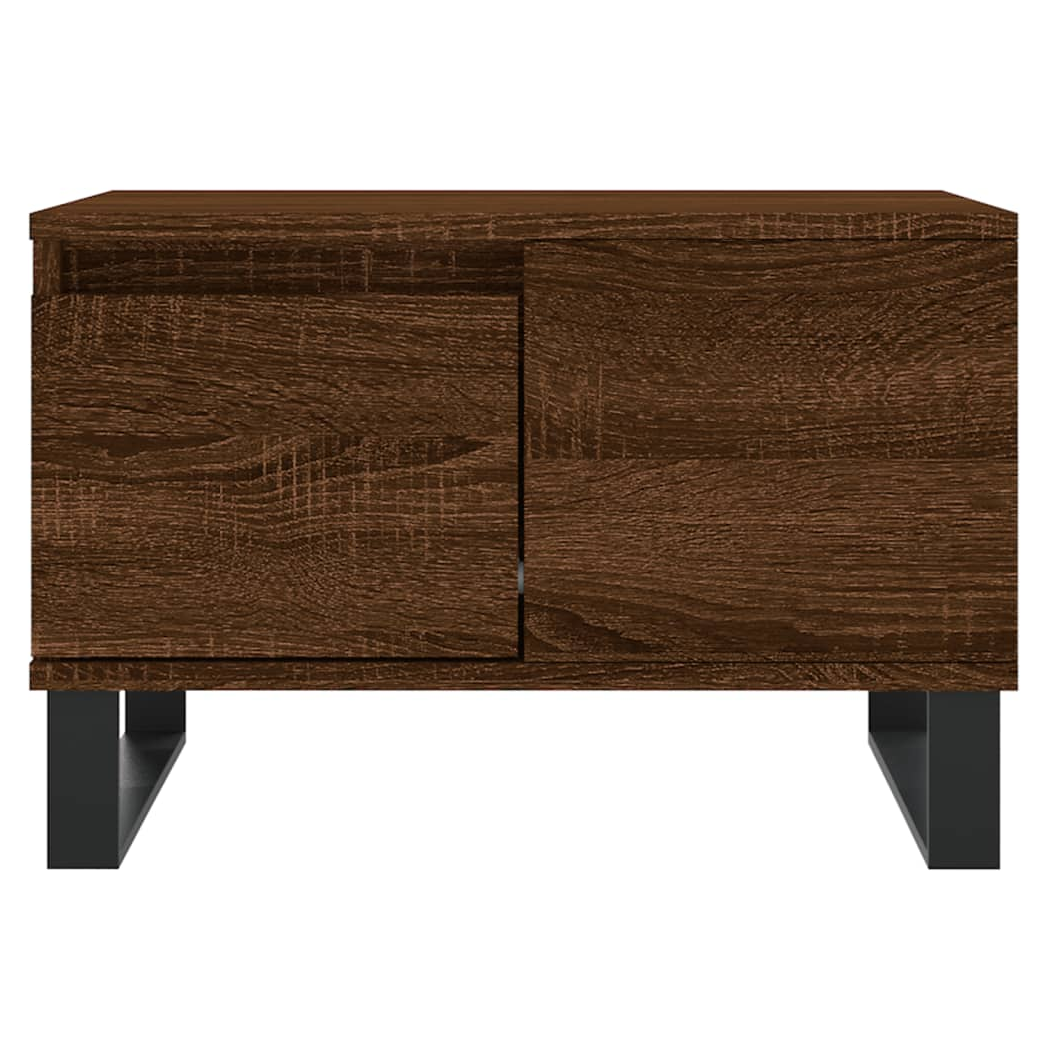 vidaXL Coffee Table Brown Oak 55x55x36.5 cm Engineered Wood