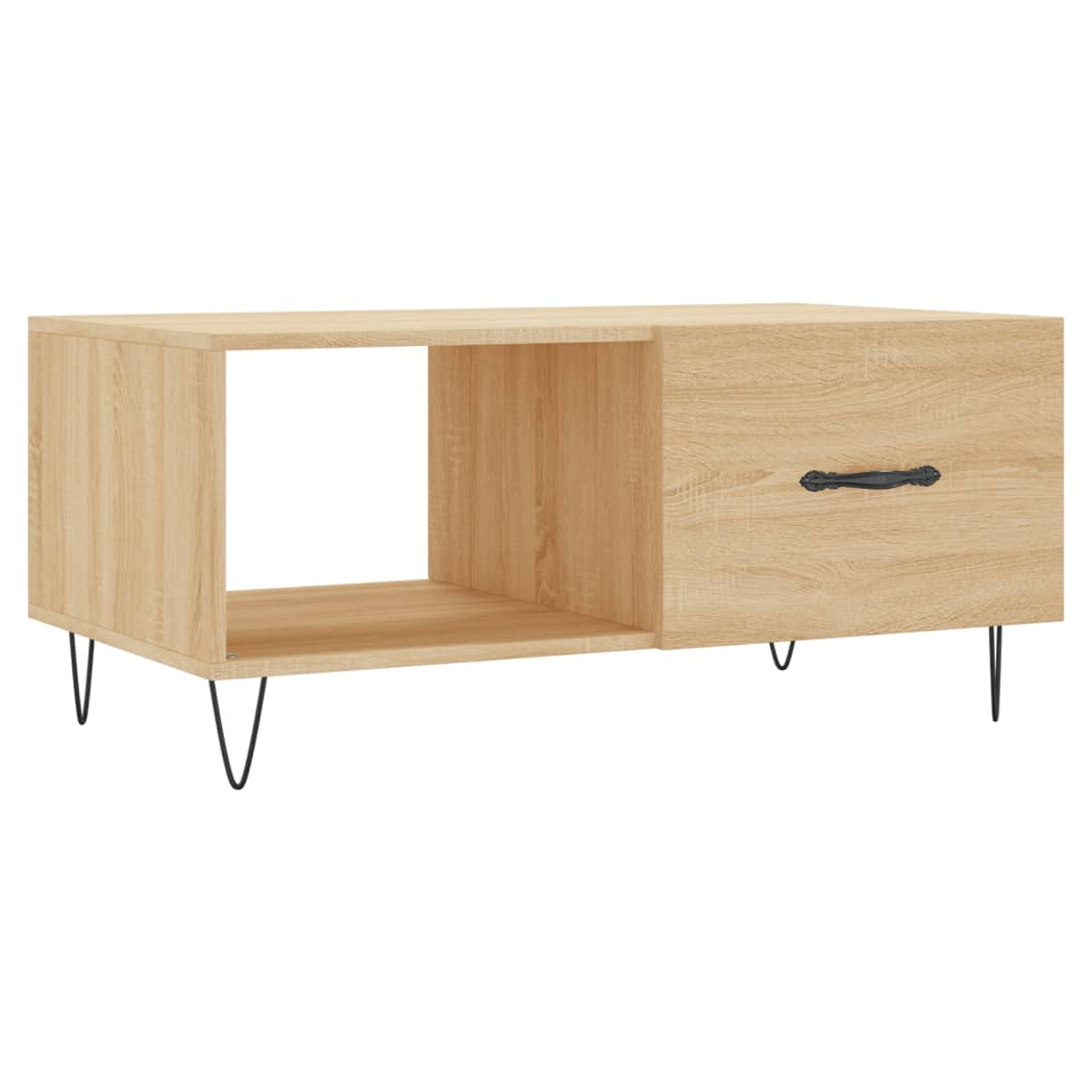 vidaXL Coffee Table Sonoma Oak 90x50x40 cm Engineered Wood