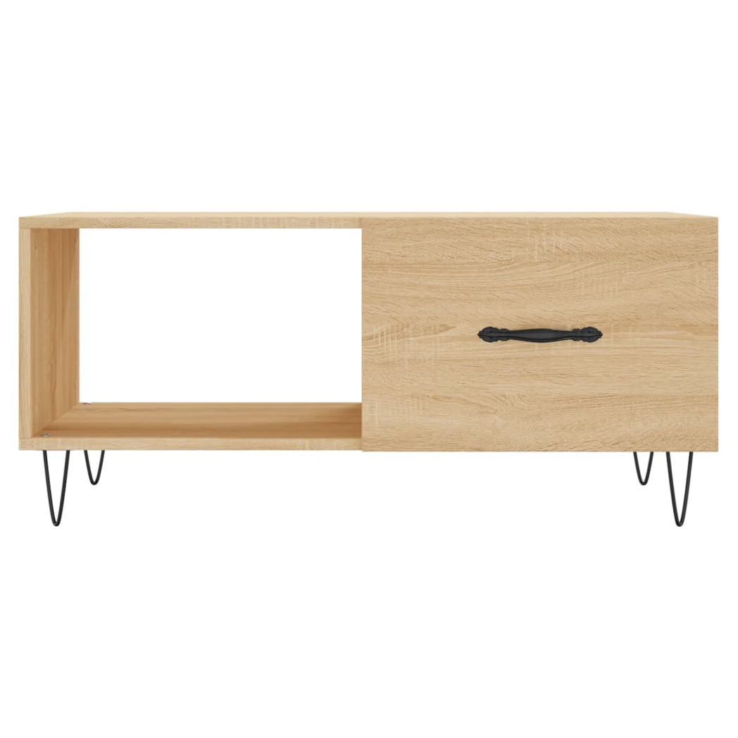 vidaXL Coffee Table Sonoma Oak 90x50x40 cm Engineered Wood