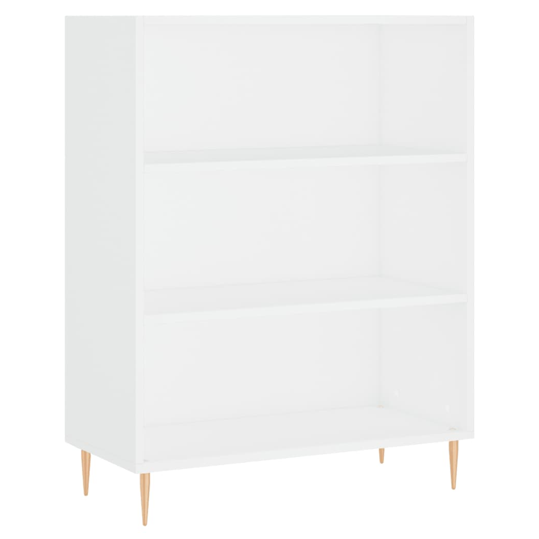 vidaXL Bookcase White 69.5x32.5x90 cm Engineered Wood