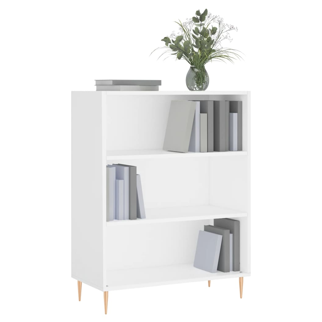 vidaXL Bookcase White 69.5x32.5x90 cm Engineered Wood