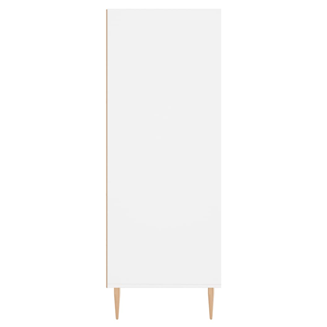 vidaXL Bookcase White 69.5x32.5x90 cm Engineered Wood