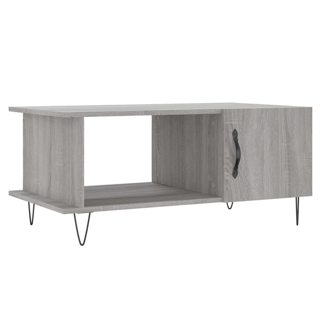 vidaXL Coffee Table Grey Sonoma 90x50x40 cm Engineered Wood