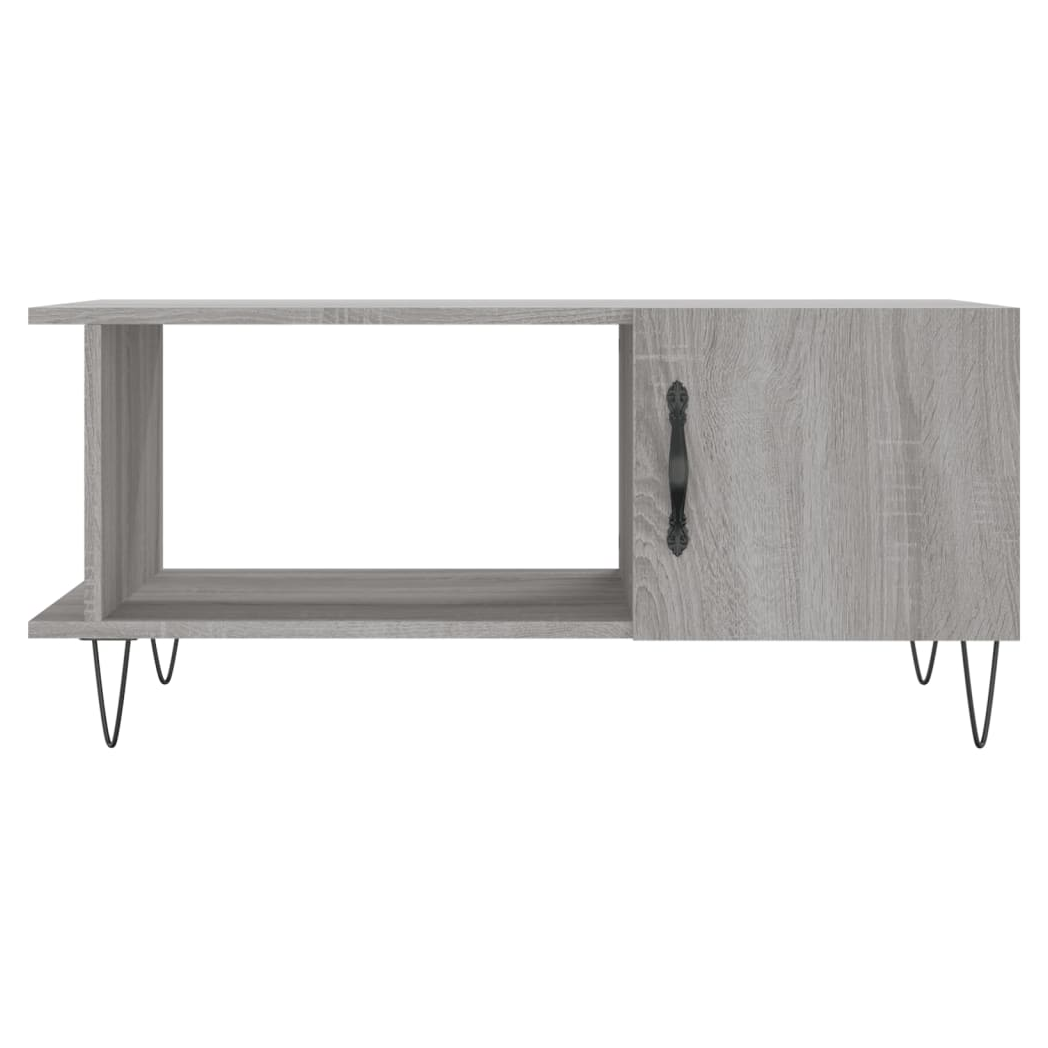 vidaXL Coffee Table Grey Sonoma 90x50x40 cm Engineered Wood