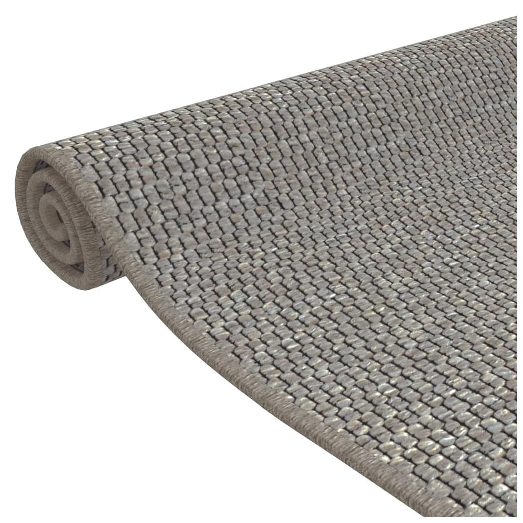 vidaXL Carpet Runner Sisal Look Silver 50x150 cm