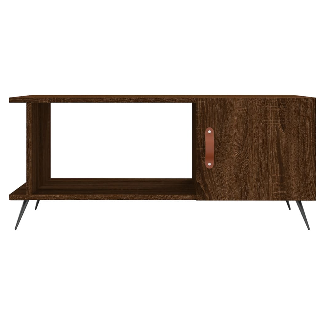 vidaXL Coffee Table Brown Oak 90x50x40 cm Engineered Wood