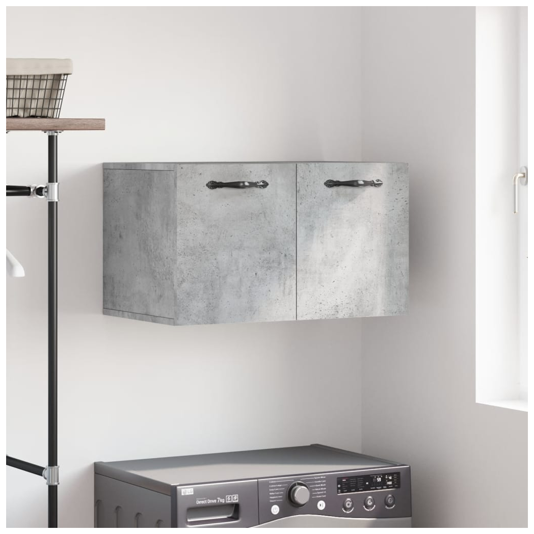 vidaXL Wall Cabinet Concrete Grey 60x36.5x35 cm Engineered Wood