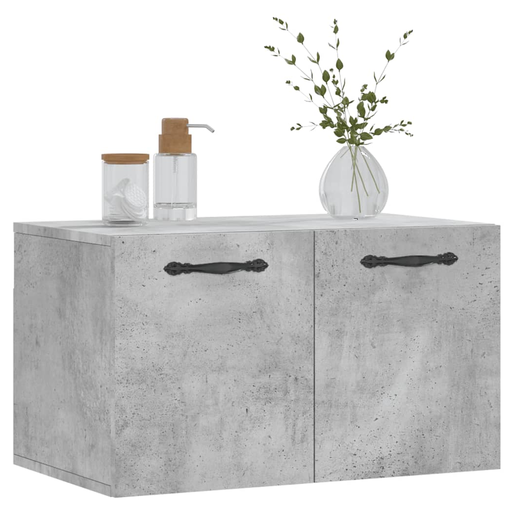 vidaXL Wall Cabinet Concrete Grey 60x36.5x35 cm Engineered Wood