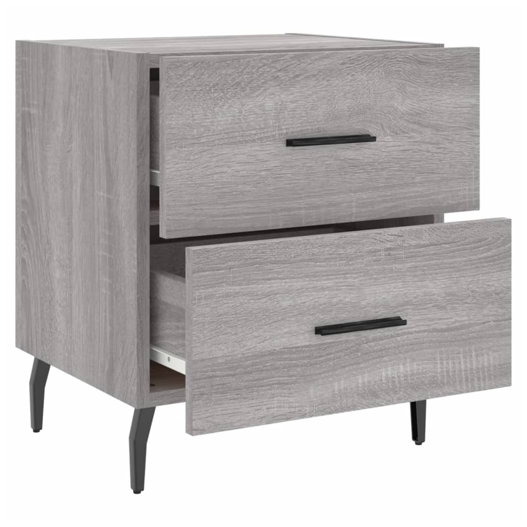 vidaXL Bedside Cabinet Grey Sonoma 40x35x47.5 cm Engineered Wood