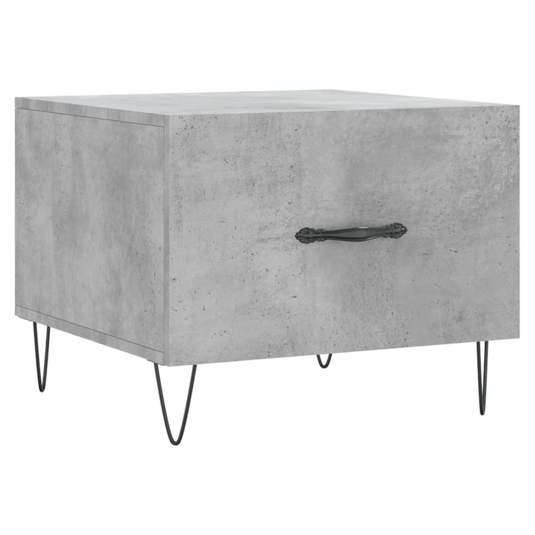 vidaXL Coffee Table Concrete Grey 50x50x40 cm Engineered Wood