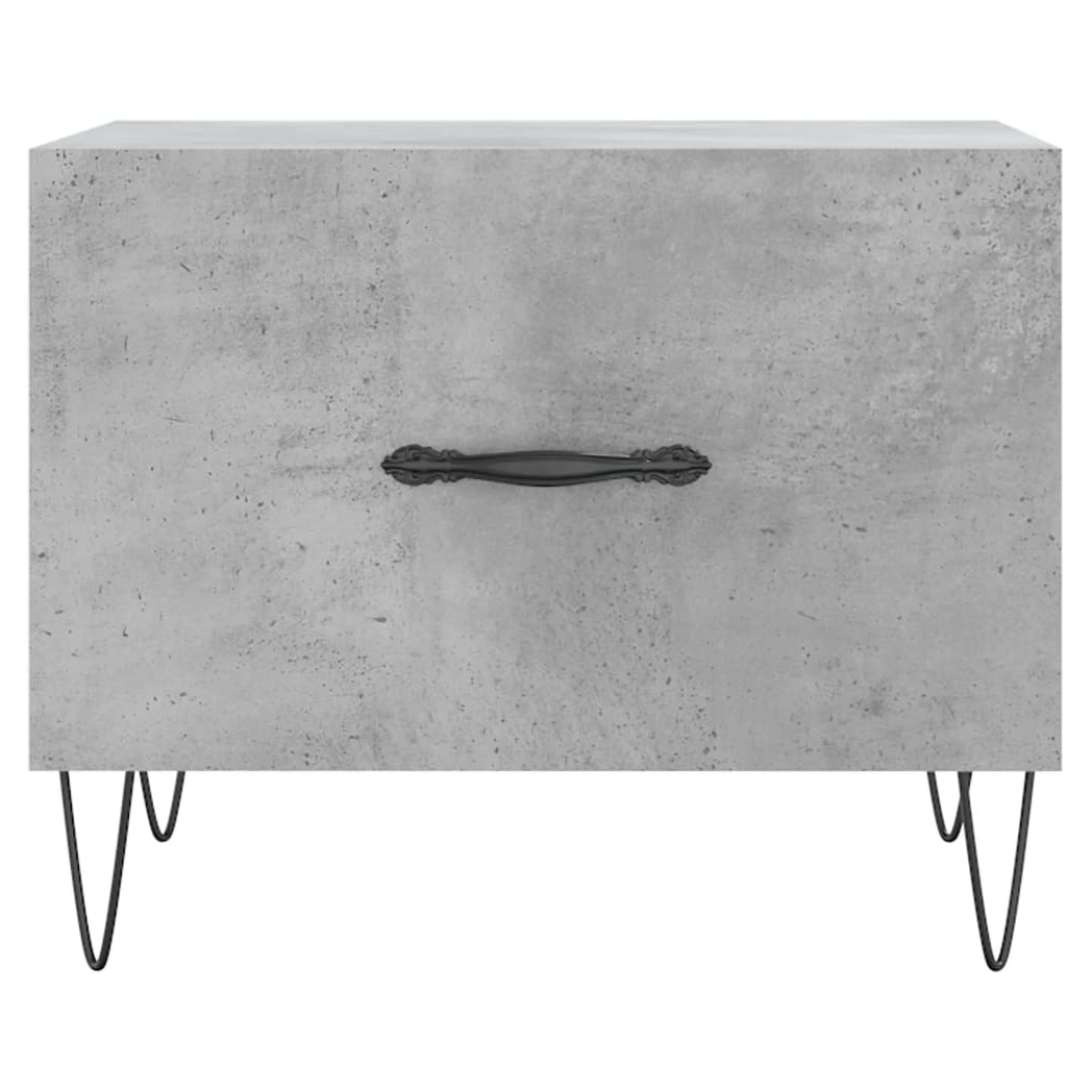 vidaXL Coffee Table Concrete Grey 50x50x40 cm Engineered Wood