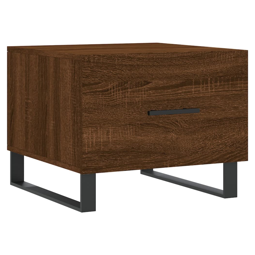 vidaXL Coffee Table Brown Oak 50x50x40 cm Engineered Wood