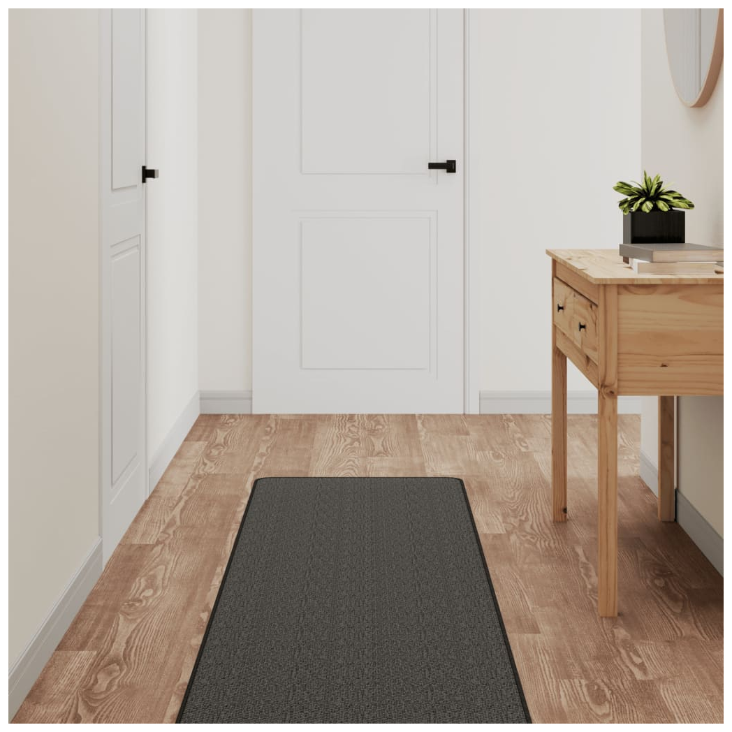 vidaXL Carpet Runner Sisal Look Anthracite 50x250 cm