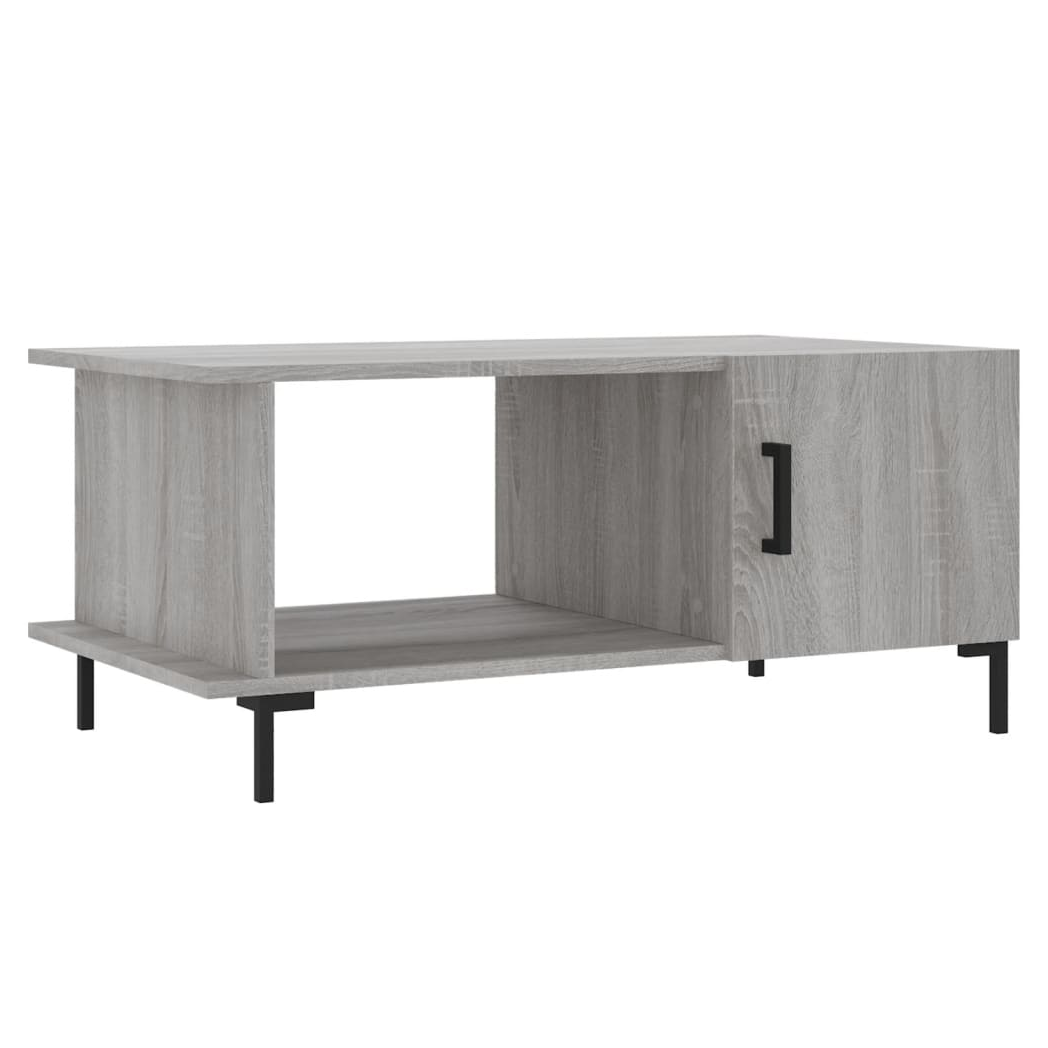 vidaXL Coffee Table Grey Sonoma 90x50x40 cm Engineered Wood