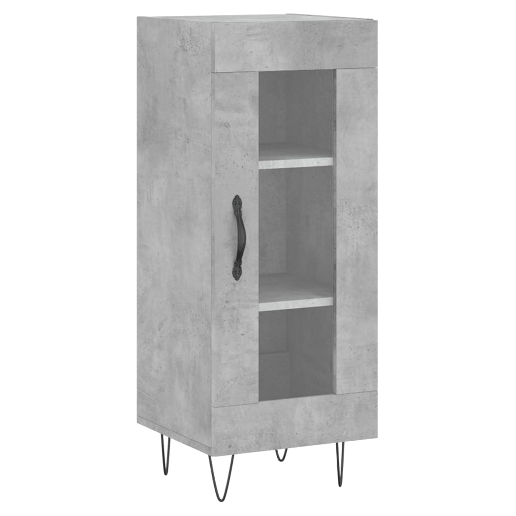 vidaXL Sideboard Concrete Grey 34.5x34x90 cm Engineered Wood