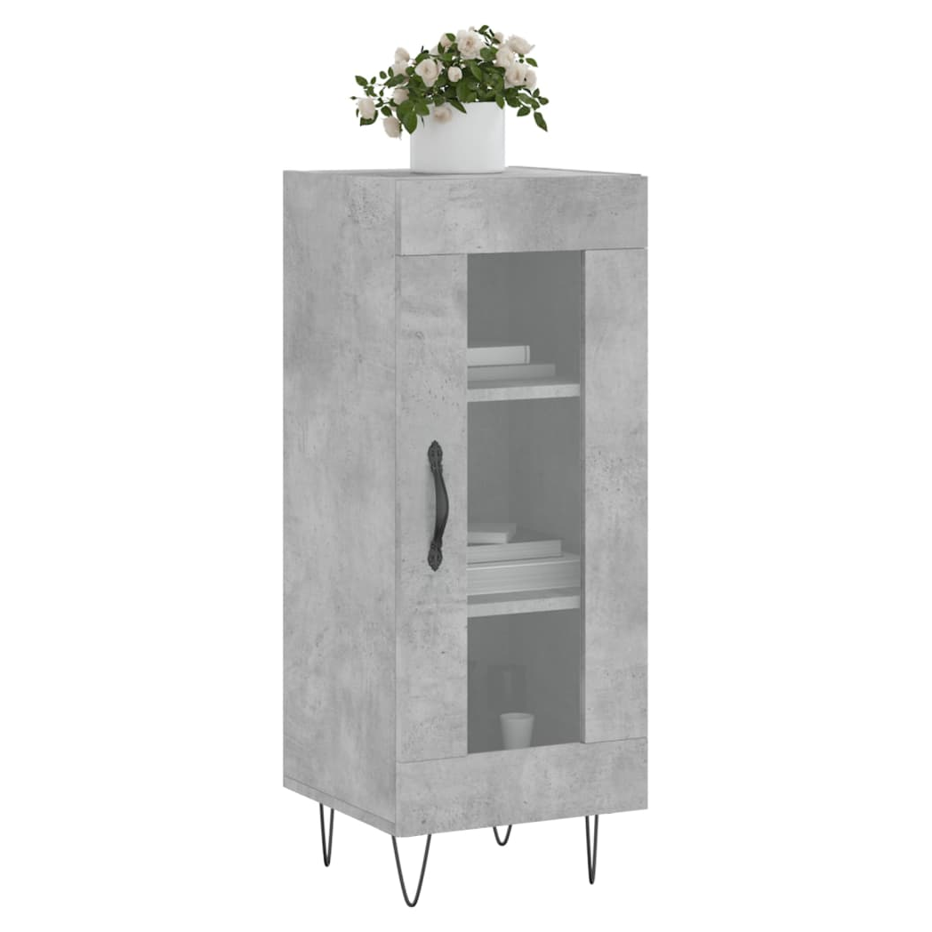 vidaXL Sideboard Concrete Grey 34.5x34x90 cm Engineered Wood