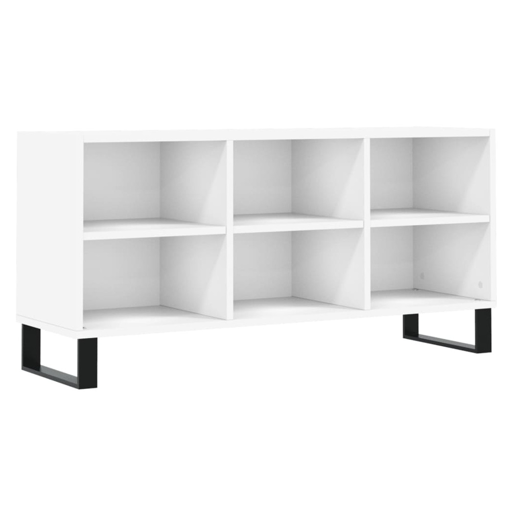 vidaXL TV Cabinet White 103.5x30x50 cm Engineered Wood