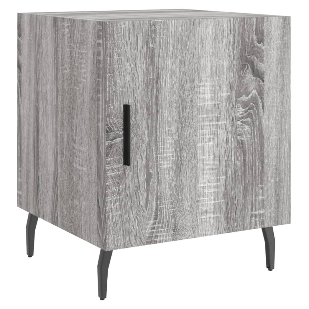 vidaXL Bedside Cabinet Grey Sonoma 40x40x50 cm Engineered Wood