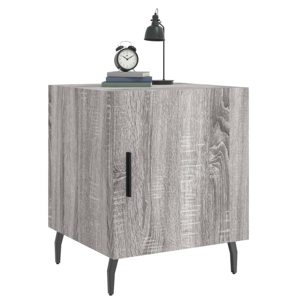 vidaXL Bedside Cabinet Grey Sonoma 40x40x50 cm Engineered Wood