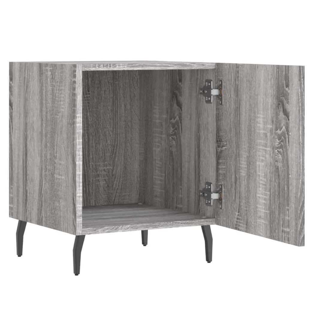 vidaXL Bedside Cabinet Grey Sonoma 40x40x50 cm Engineered Wood