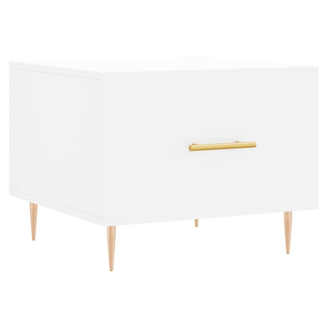 vidaXL Coffee Table White 50x50x40 cm Engineered Wood