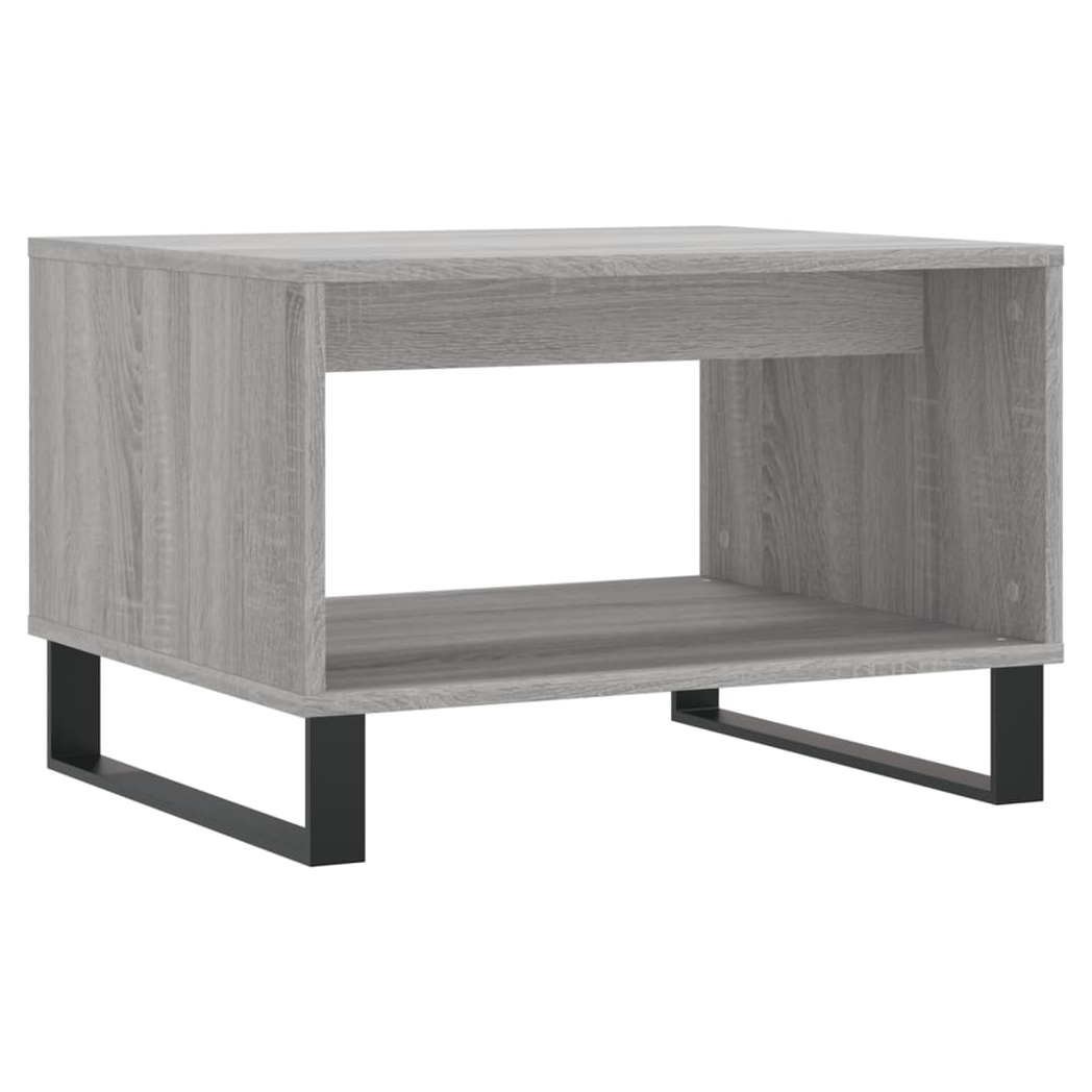 vidaXL Coffee Table Grey Sonoma 60x50x40 cm Engineered Wood