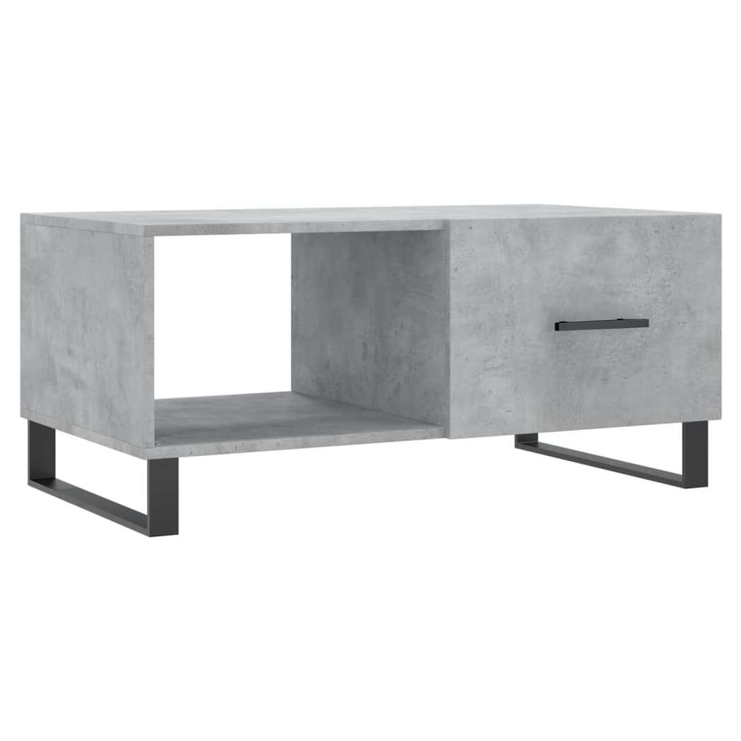 vidaXL Coffee Table Concrete Grey 90x50x40 cm Engineered Wood