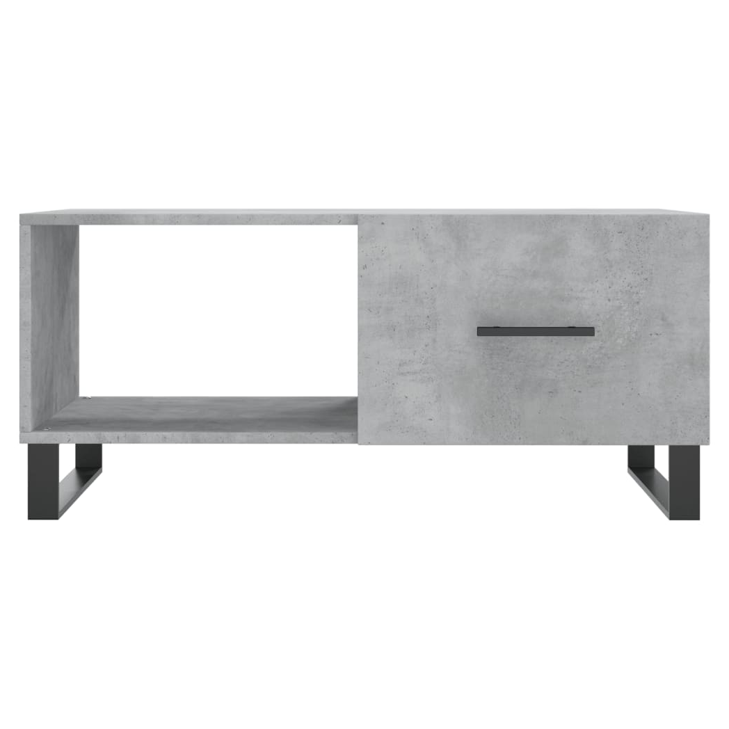 vidaXL Coffee Table Concrete Grey 90x50x40 cm Engineered Wood