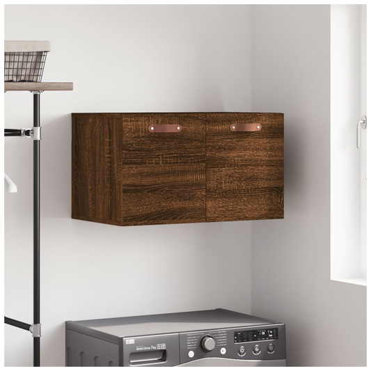 vidaXL Wall Cabinet Brown Oak 60x36.5x35 cm Engineered Wood