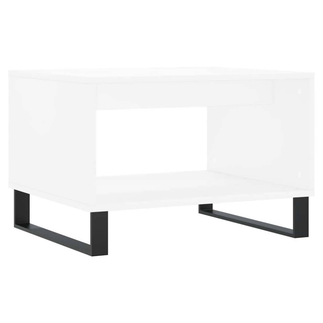 vidaXL Coffee Table White 60x50x40 cm Engineered Wood