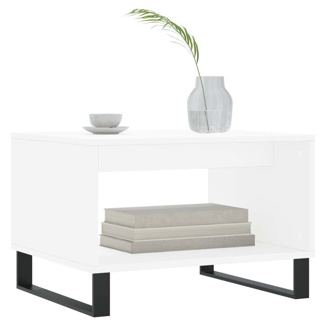 vidaXL Coffee Table White 60x50x40 cm Engineered Wood