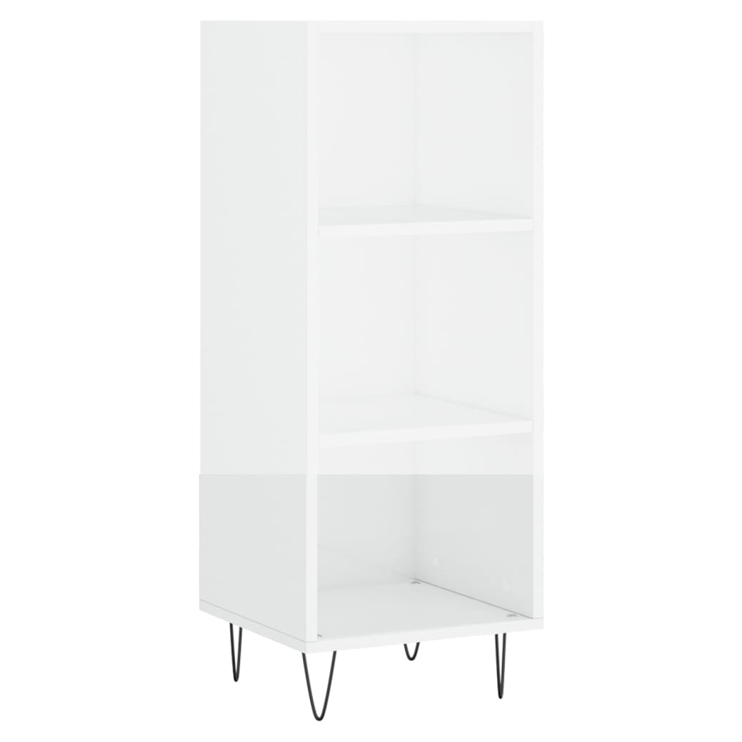 vidaXL Sideboard High Gloss White 34.5x32.5x90 cm Engineered Wood