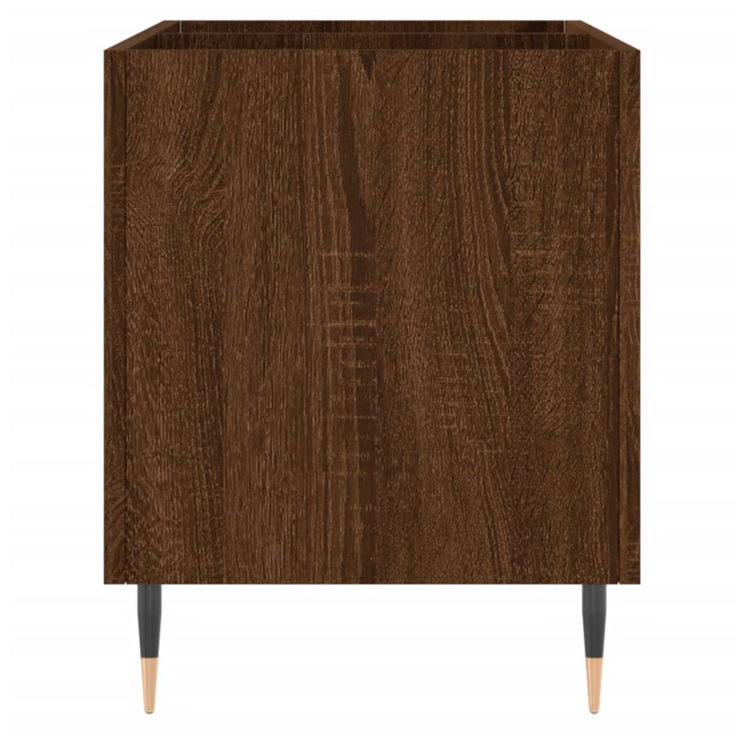 vidaXL Record Cabinet Brown Oak 74.5x38x48 cm Engineered Wood