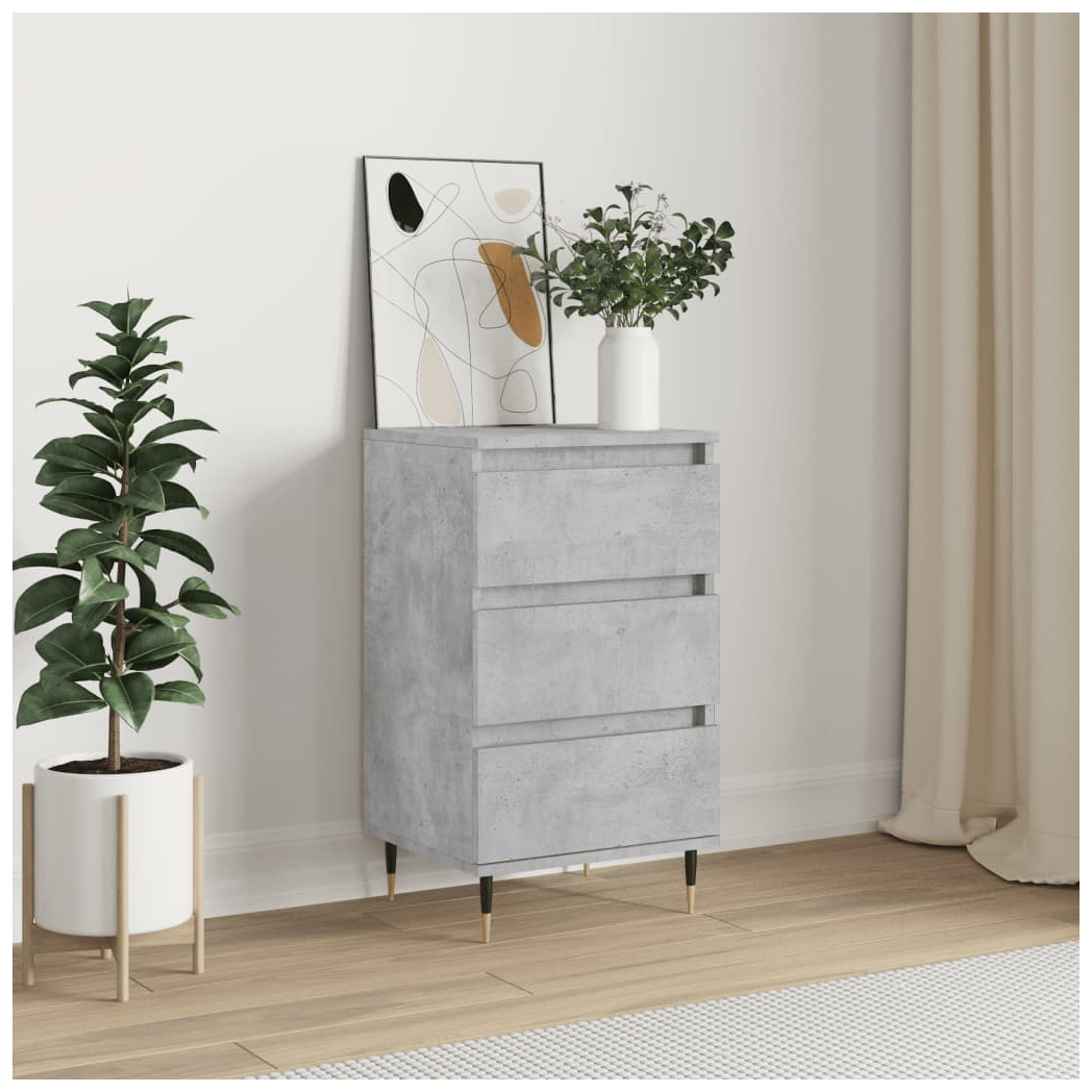 vidaXL Sideboard Concrete Grey 40x35x70 cm Engineered Wood