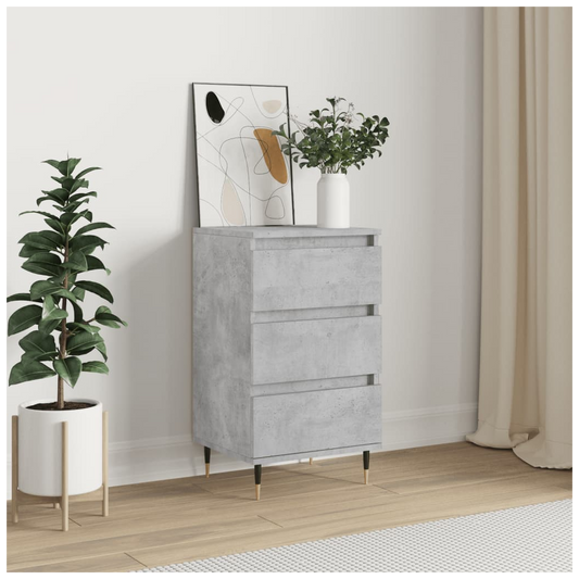 vidaXL Sideboard Concrete Grey 40x35x70 cm Engineered Wood