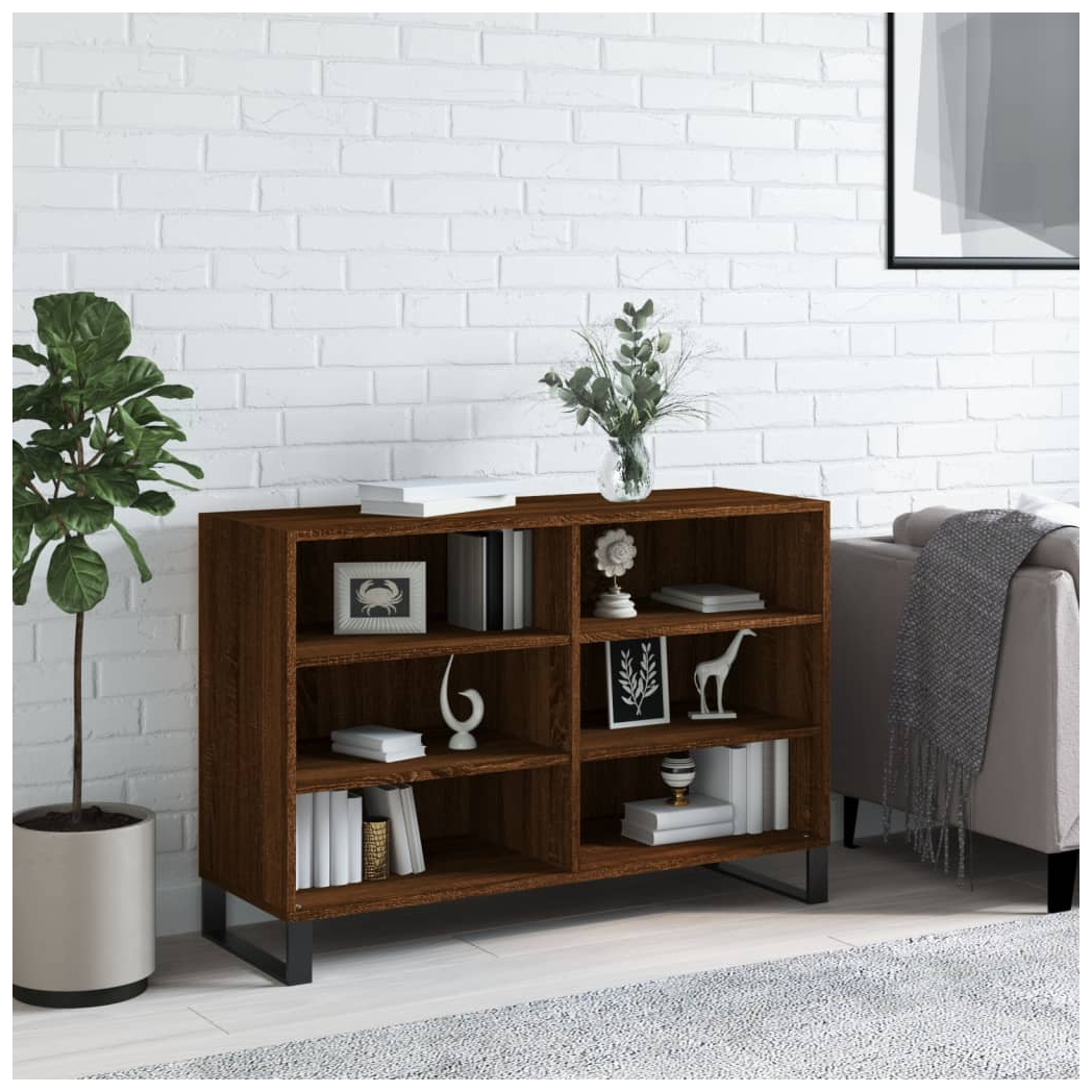 vidaXL Sideboard Brown Oak 103.5x35x70 cm Engineered Wood