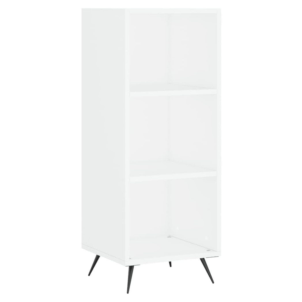 vidaxL Shelf Cabinet White 34.5x32.5x90 cm Engineered Wood