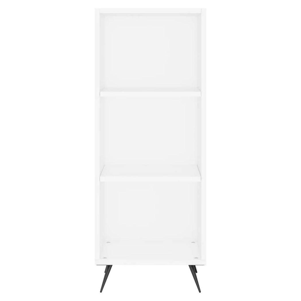 vidaxL Shelf Cabinet White 34.5x32.5x90 cm Engineered Wood