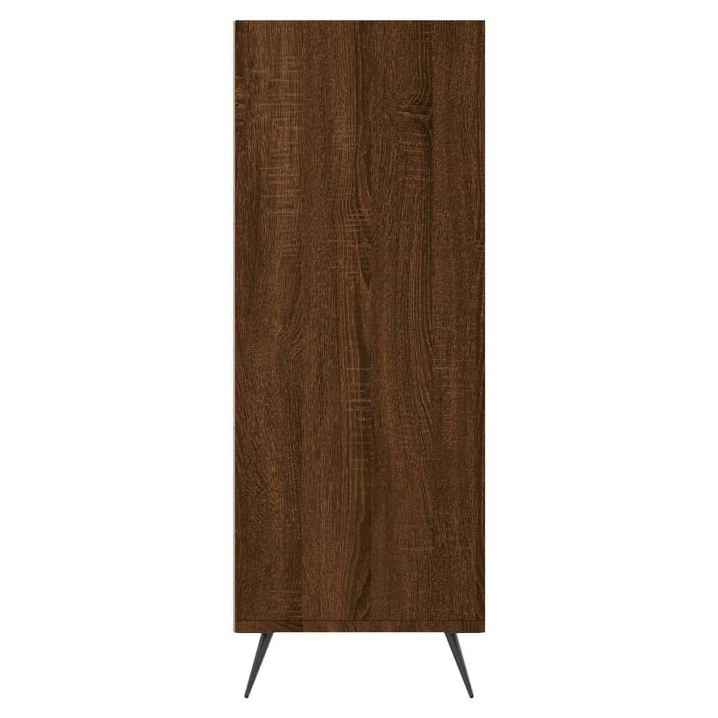 vidaXL Bookcase Brown Oak 69.5x32.5x90 cm Engineered Wood