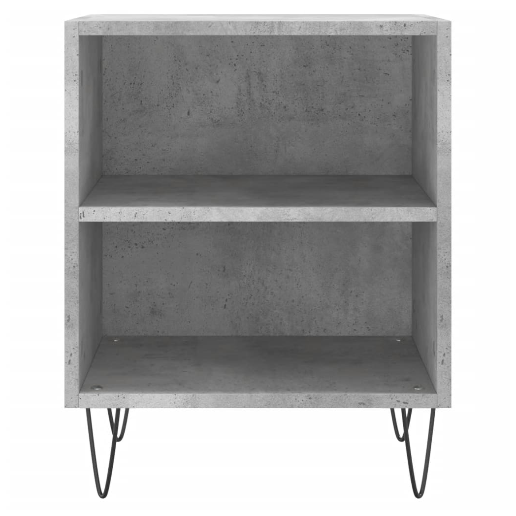 vidaXL Bedside Cabinet Concrete Grey 40x30x50 cm Engineered Wood