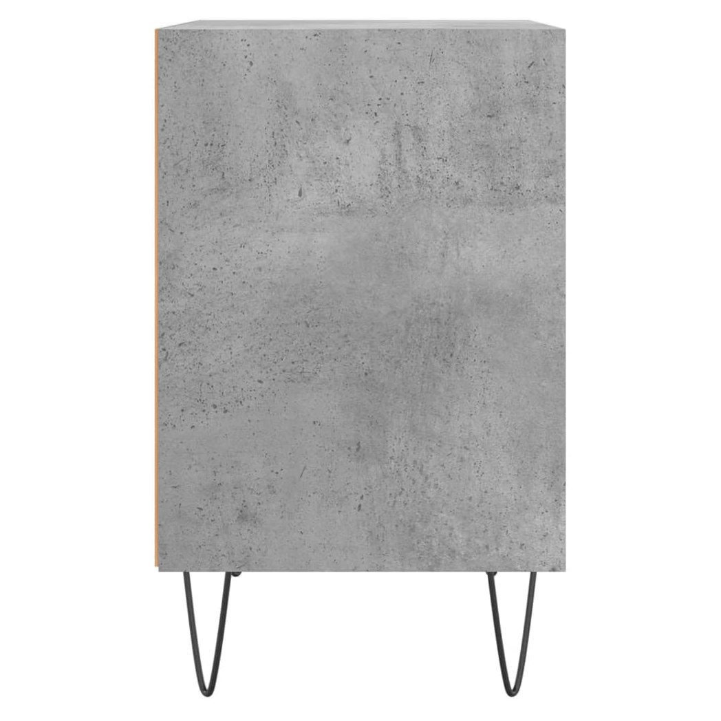 vidaXL Bedside Cabinet Concrete Grey 40x30x50 cm Engineered Wood