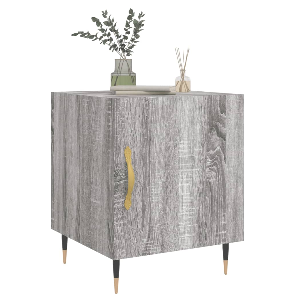 vidaXL Bedside Cabinets 2 pcs Grey Sonoma 40x40x50 cm Engineered Wood