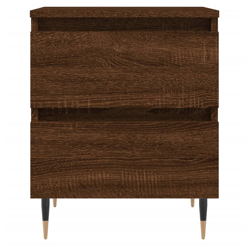 vidaXL Bedside Cabinet Brown Oak 40x35x50 cm Engineered Wood