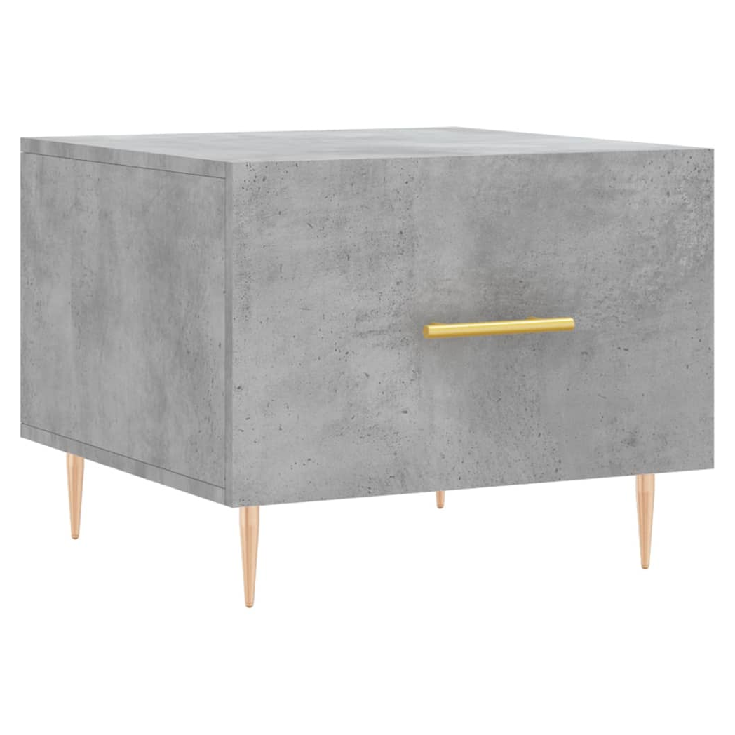 vidaXL Coffee Table Concrete Grey 50x50x40 cm Engineered Wood