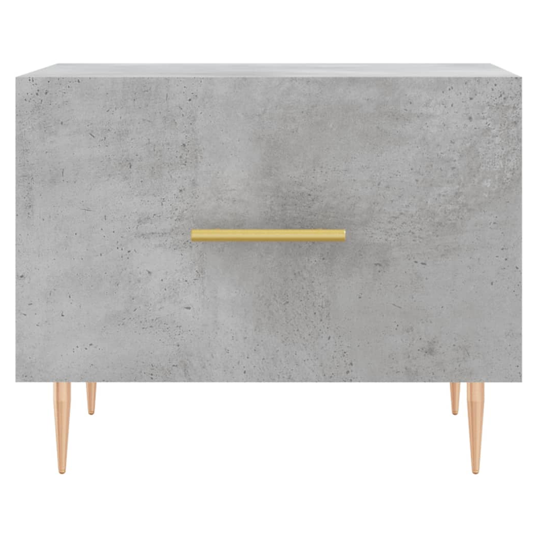 vidaXL Coffee Table Concrete Grey 50x50x40 cm Engineered Wood