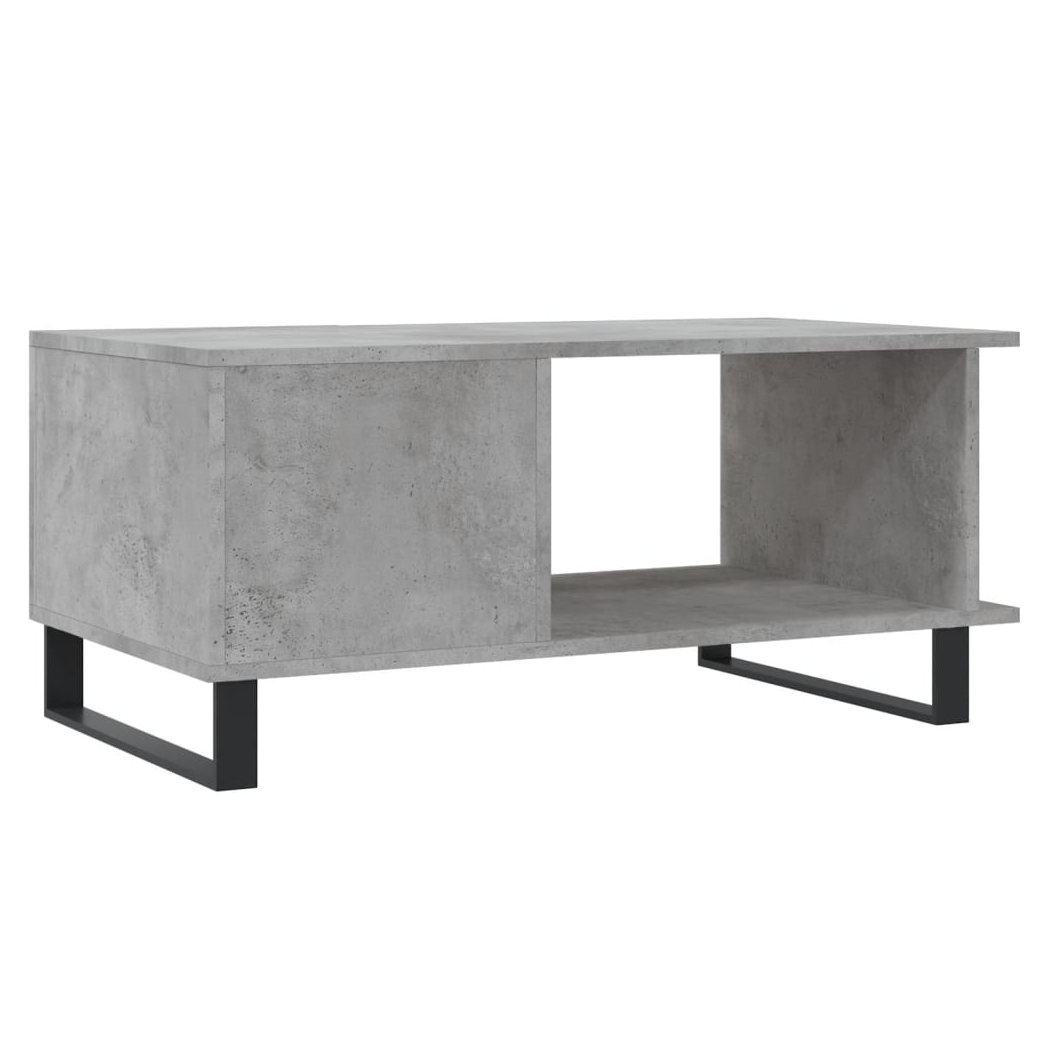 vidaXL Coffee Table Concrete Grey 90x50x40 cm Engineered Wood